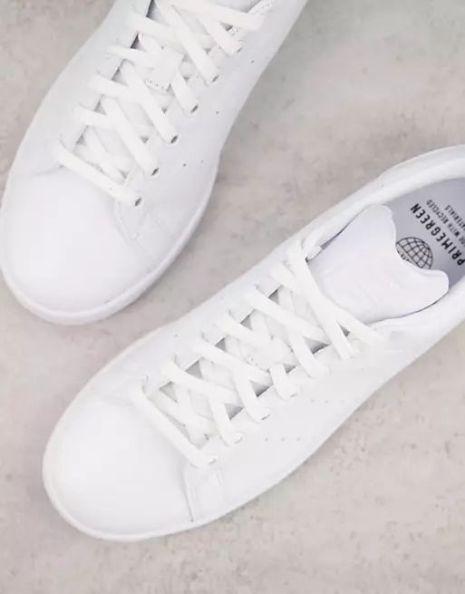adidas Originals Primegreen Stan Smith ‘Primegreen’  trainers in triple white | ASOS (Global)