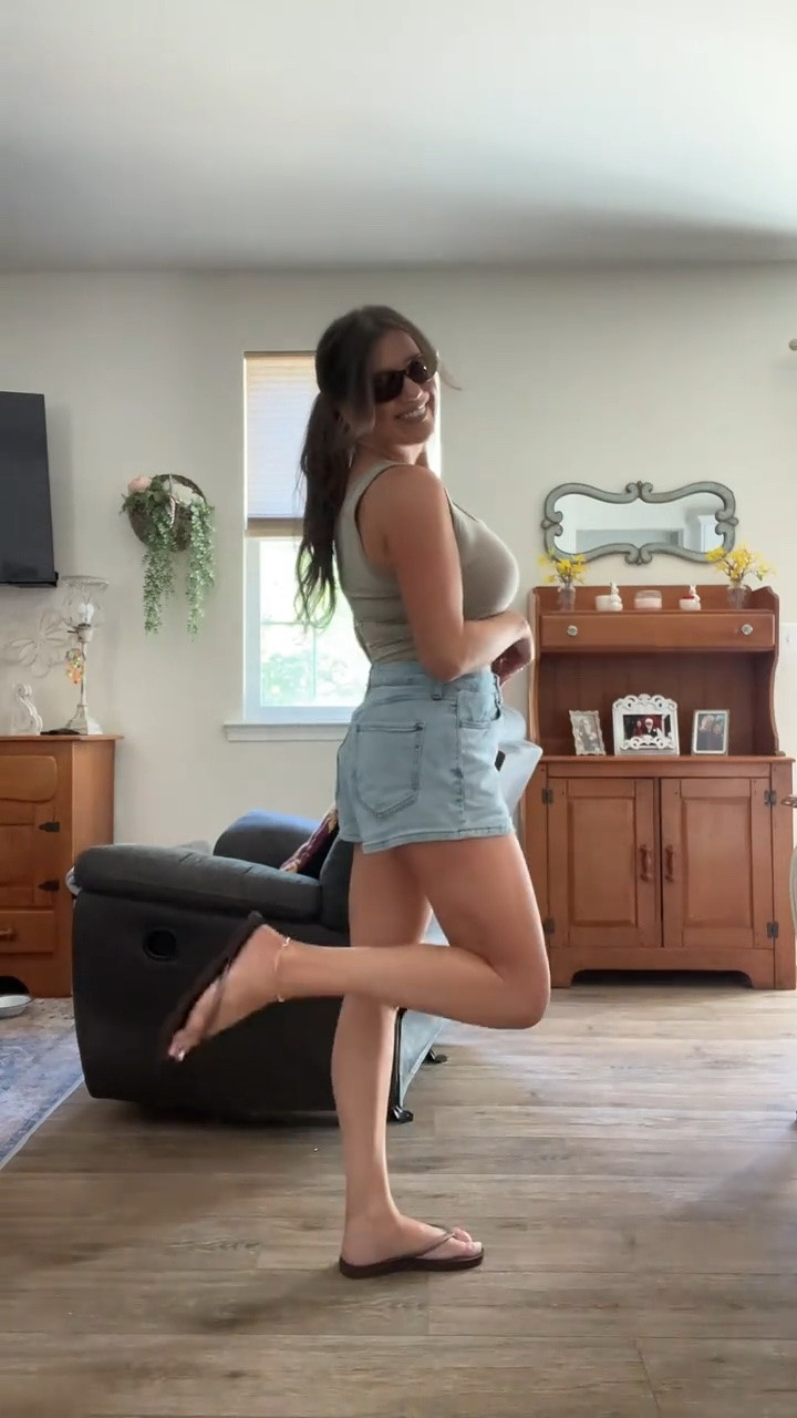 Casual summer fit. Denim shorts + tank. Walmart finds. 

Top: small 
Shorts: 4

#LTKootd #LTKSeasonal #LTKOver40
