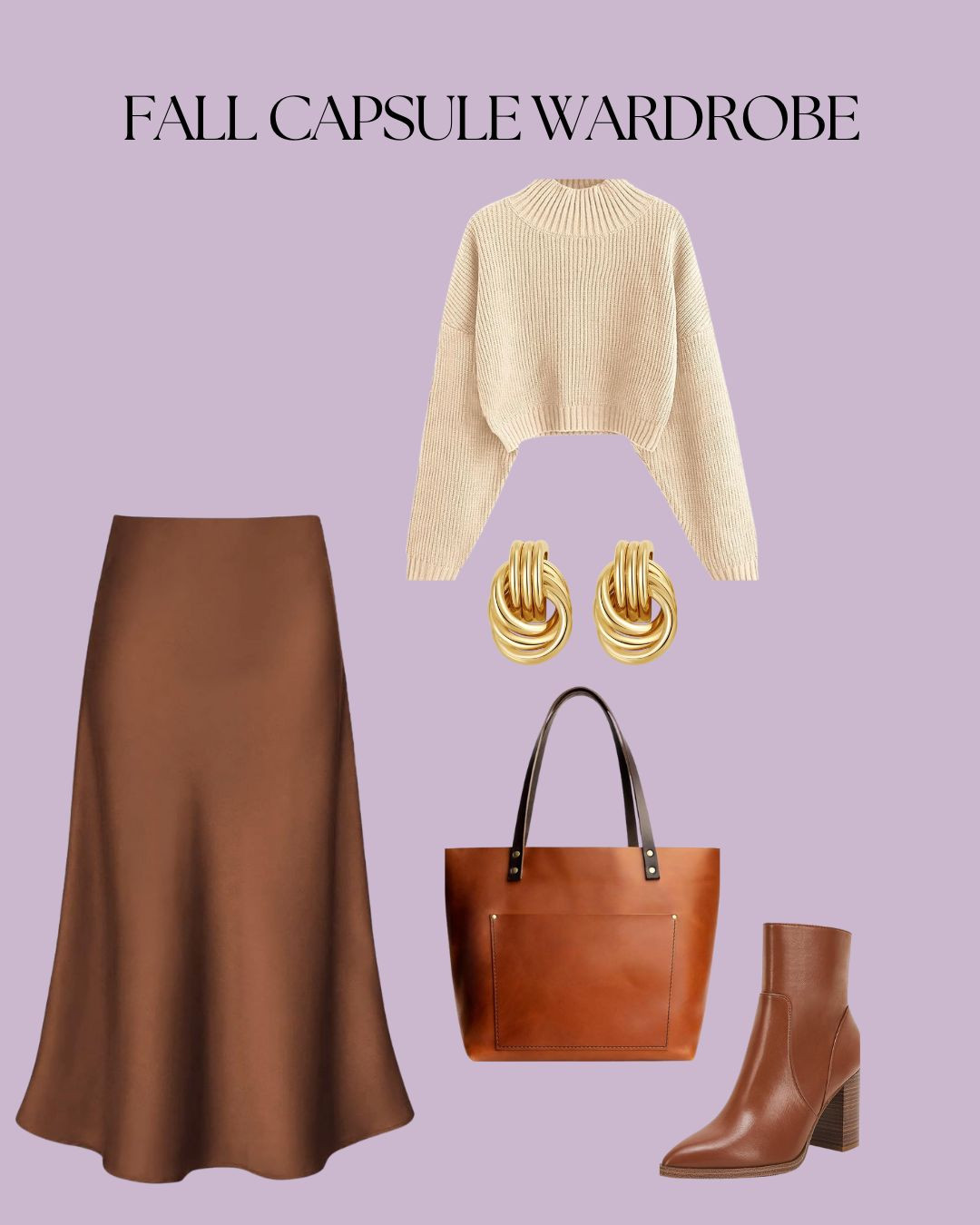 Wearing this dreamy apricot cropped turtleneck from ZAFUL paired with a satin A-line midi skirt for the perfect mix of cozy and polished. Finished the look with my go-to Portland Leather purse, LAICIGO pointed-toe ankle boots, and gold knot earrings for a subtle statement. Effortless fall elegance 🤍🍂 

 #LTKSeasonal #LTKFindsUnder100 #LTKStyleTip
