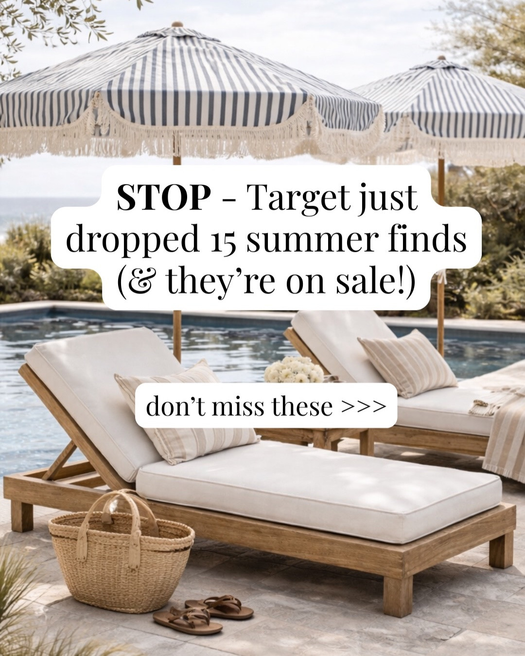 Target just dropped 15 designer look summer finds and so many are already on major sale 🤍
Comment TAR037 and I’ll send you all the links before they sell out!