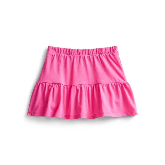 Wonder Nation Toddler Girls Tiered Ruffle Scooter Skirt, Sizes 18M-5T | Walmart (US)