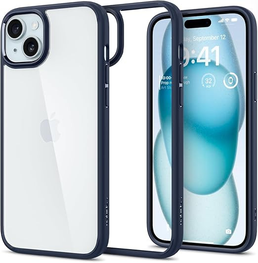 Spigen Ultra Hybrid Designed for iPhone 15 Case (2023) [Anti-Yellowing], [Military-Grade Protecti... | Amazon (US)
