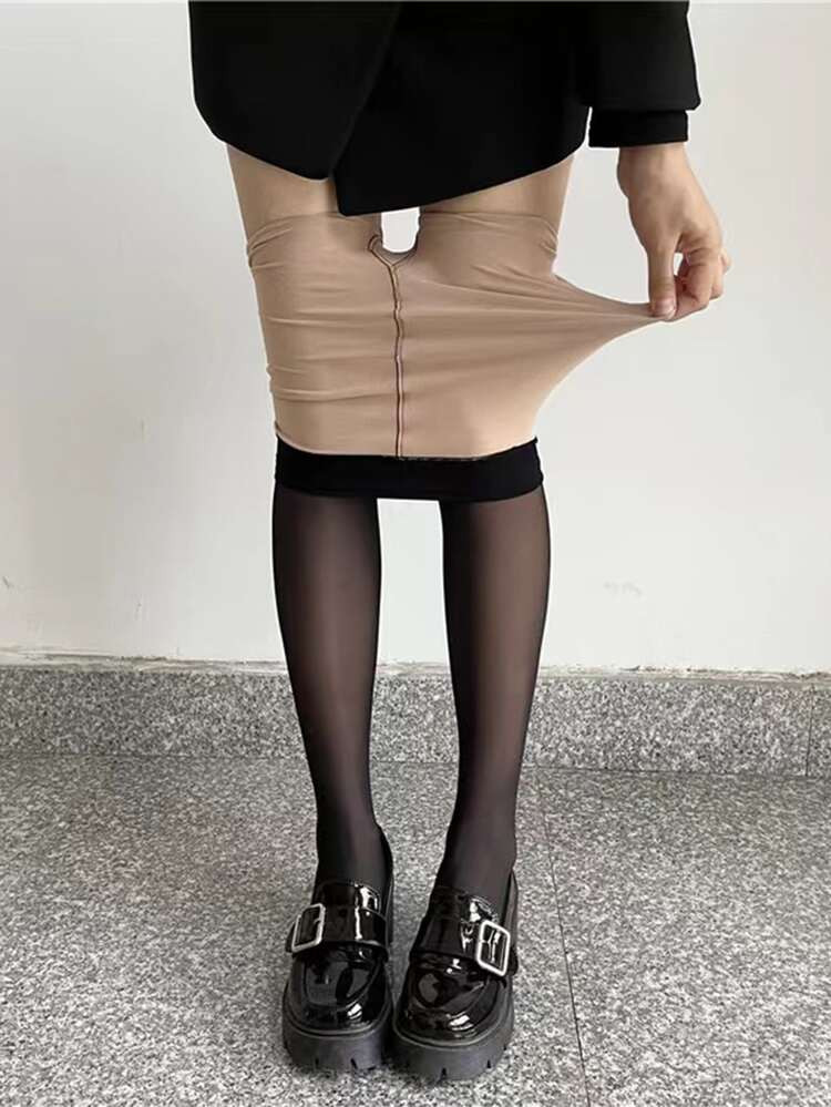 Calças Justas Sólido Minimalista | SHEIN