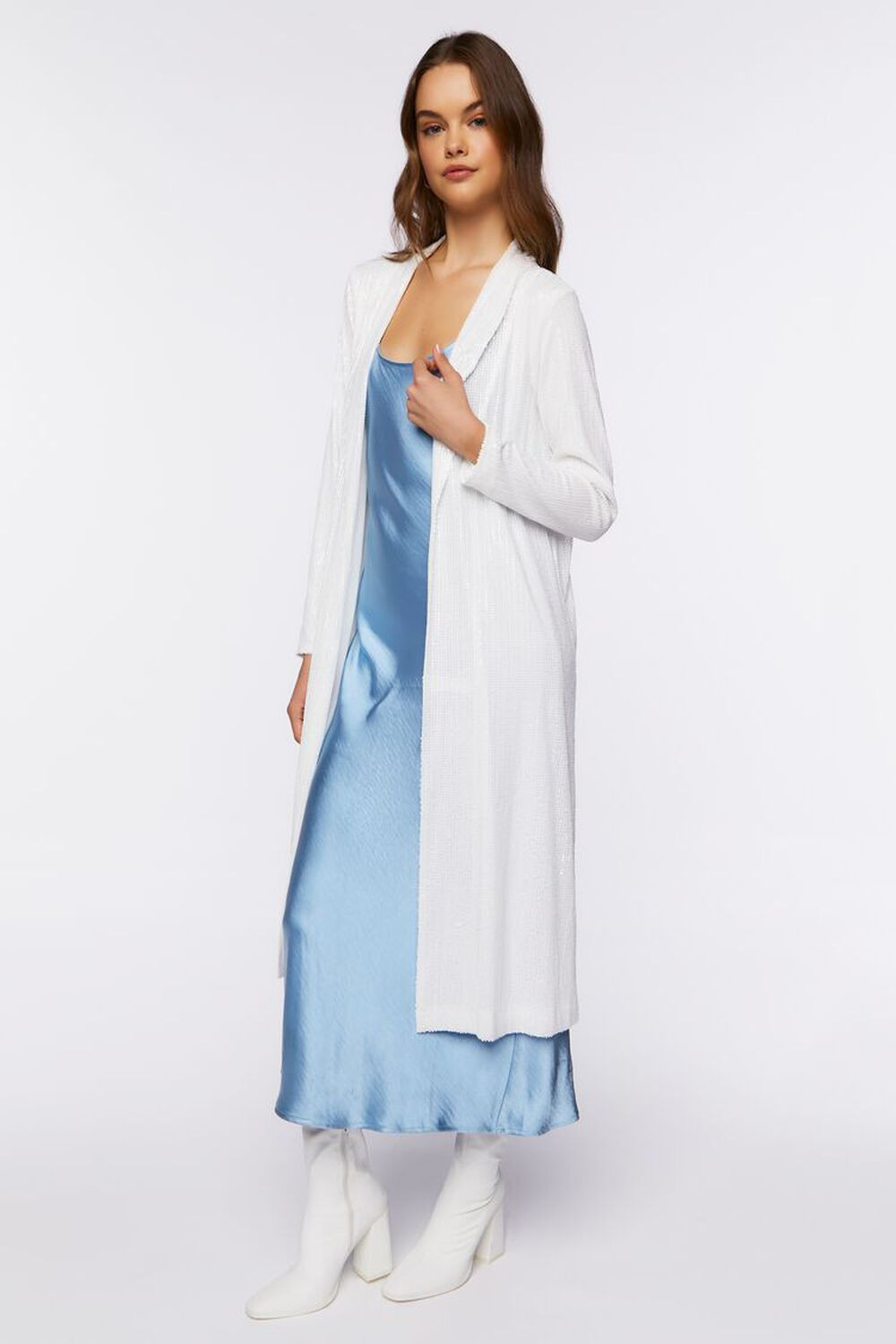 Sequin Open-Front Kimono | Forever 21 (US)
