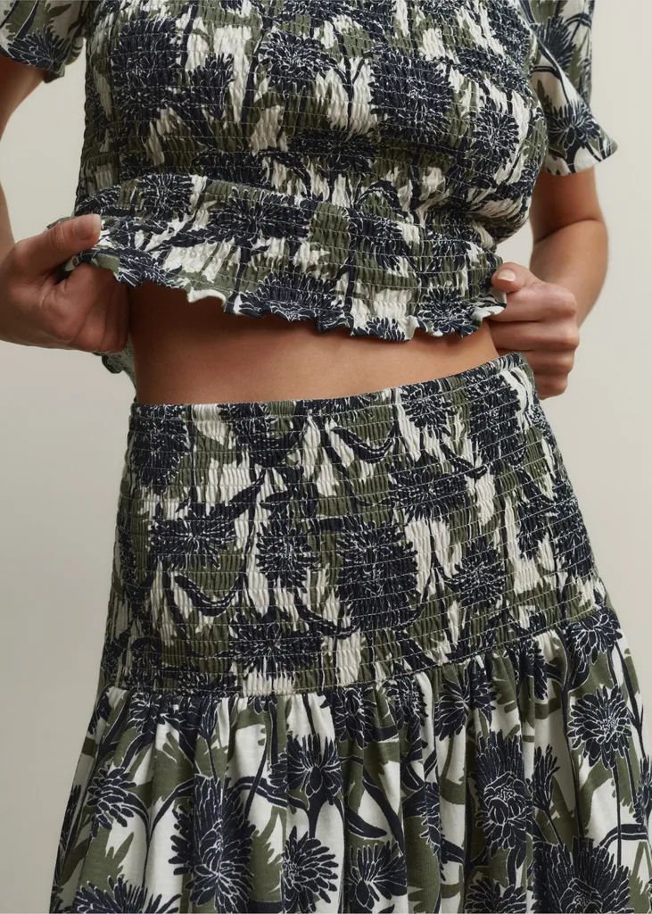 Aster Print High-Waisted Maxi Skirt | ME+EM Global (Excluding US)