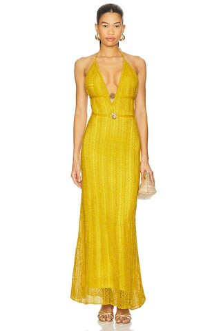 Ali Beads Maxi Dress in Turquoise | Revolve Clothing (Global)