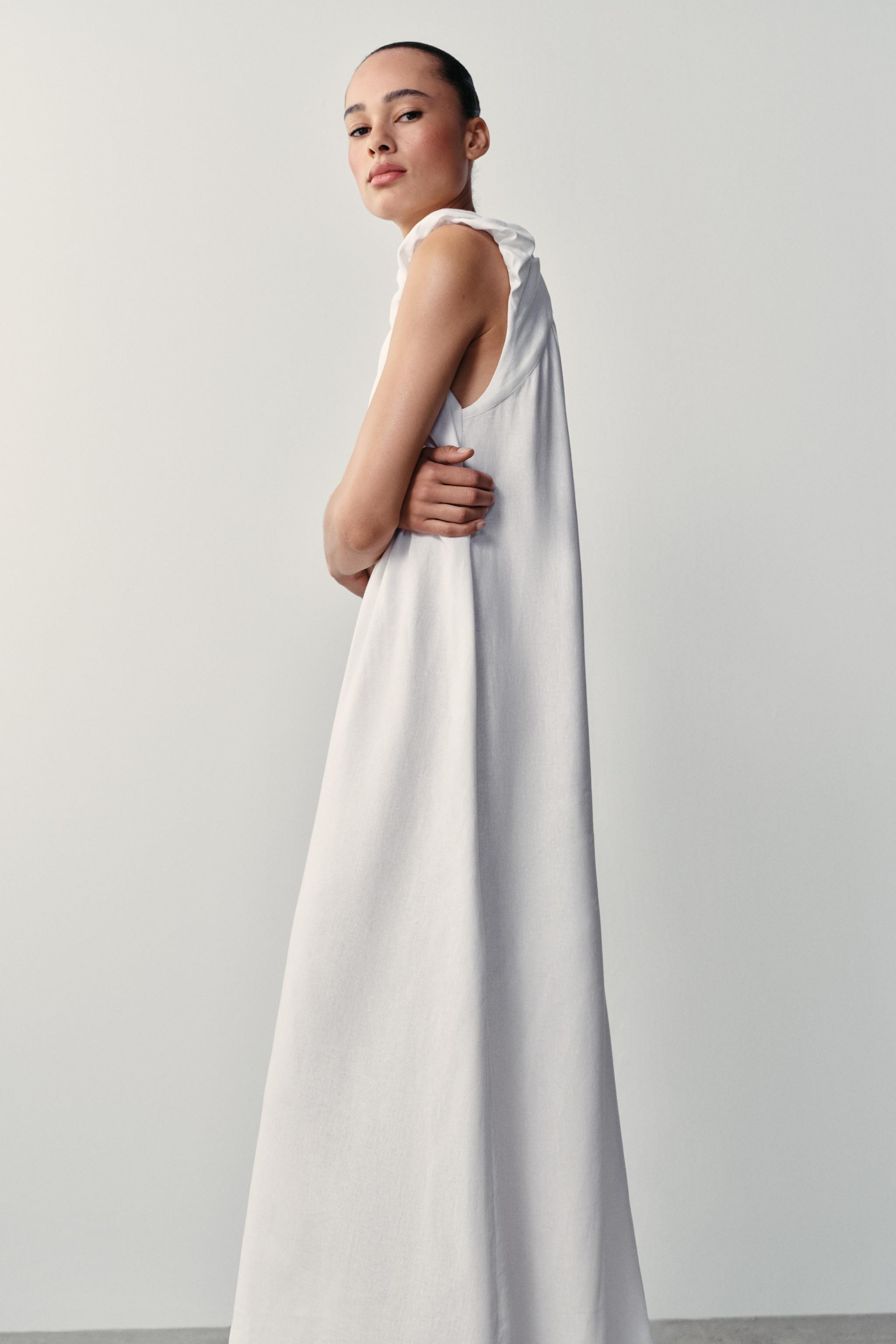 LINEN LONG DRESS | Zara US