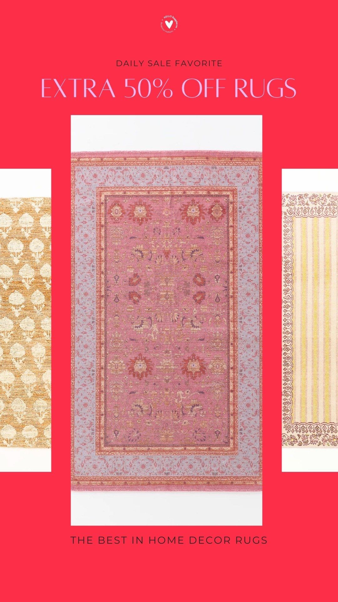 Extra 50% off rugs •

#LTKSaleAlert #LTKHome