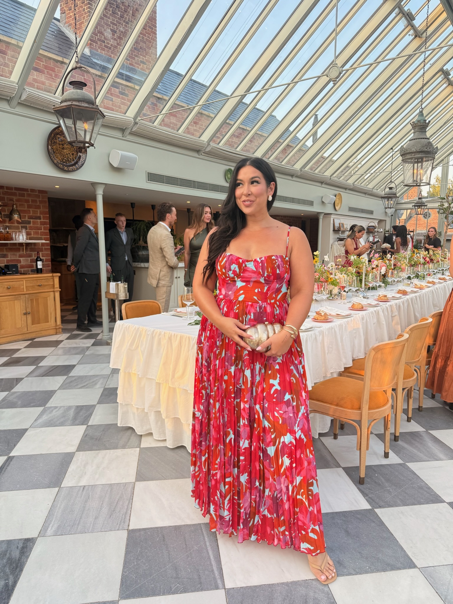 What I wore for a dinner in London!
-
-
-
Summer dress, summer wedding guest dress, colorful wedding guest dress