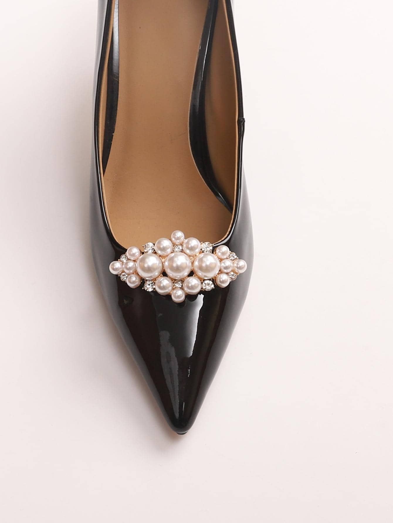 1pc Rhinestone & Faux Pearl Decor Shoe Decoration | SHEIN