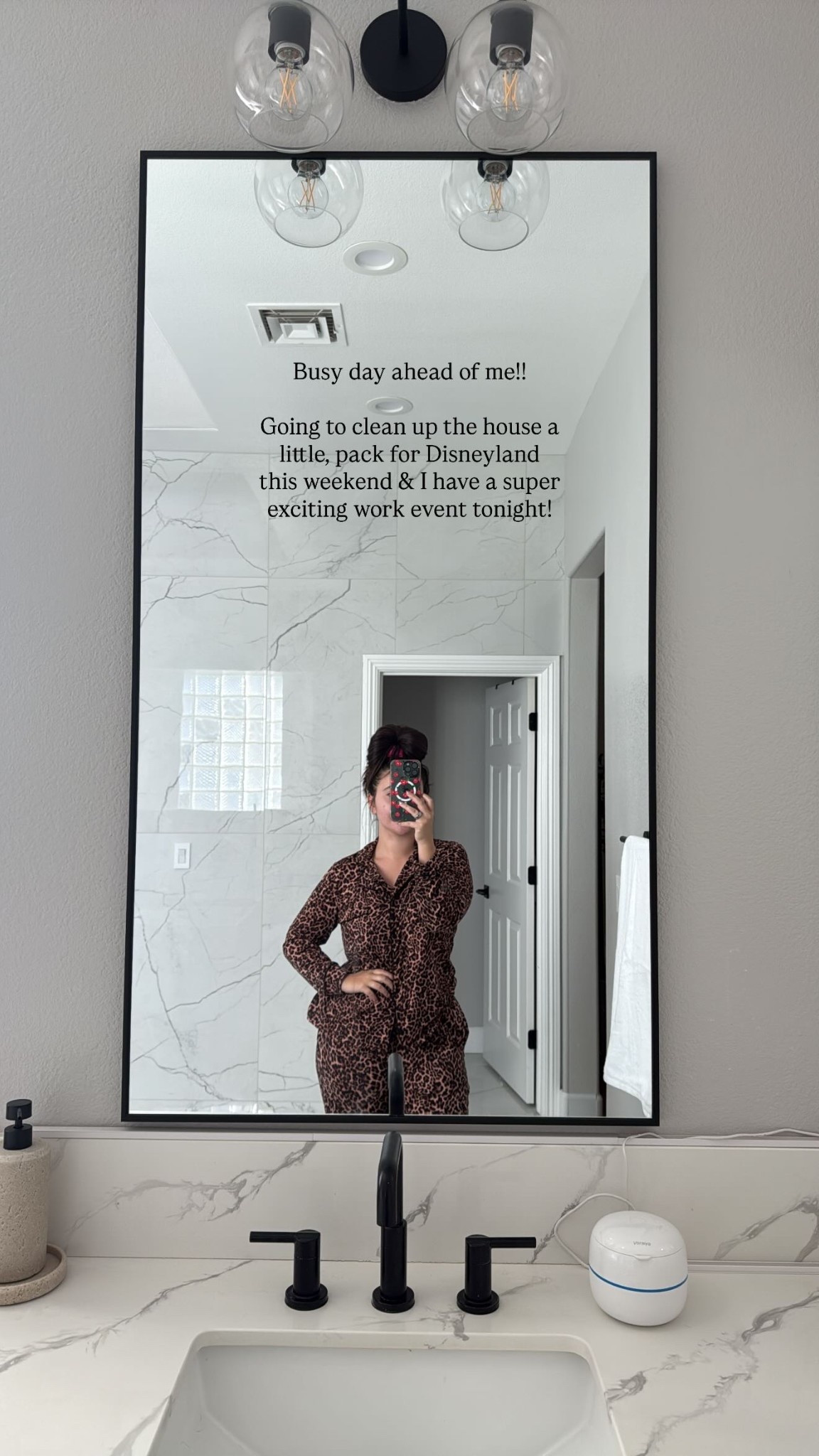 Busy day ahead of me!!

Going to clean up the house a little, pack for Disneyland this weekend & I have a super exciting work event tonight!