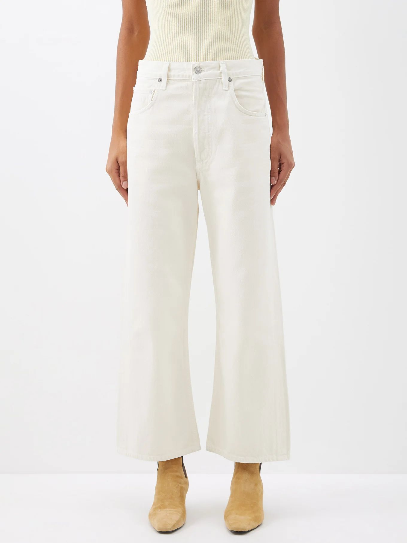 Gaucho Vintage Cropped wide-leg jeans | Matches (UK)