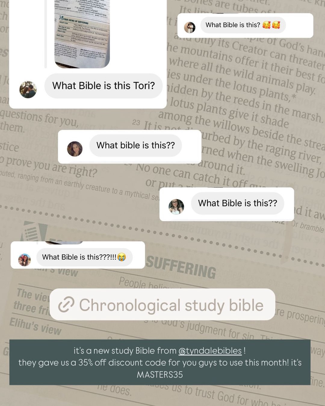 love trying out new Bibles! this one is a study Bible that is also *chronological* ! 📖☕️🤍

#LTKHome #LTKFamily #LTKSeasonal