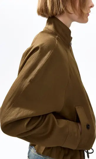 H&M Oversized linen-blend jacket | Nordstrom | Nordstrom