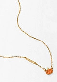 Gold Dainty Pumpkin Necklace | Maurices