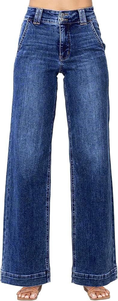 Astylish Jeans for Women Wide Leg High Waisted Stretchy Straight Leg Jean Baggy Trendy 2025 Denim... | Amazon (US)