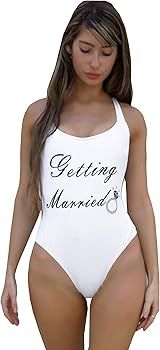 Bride To Be Bachelorette Party White Swimsuit | Amazon (US)