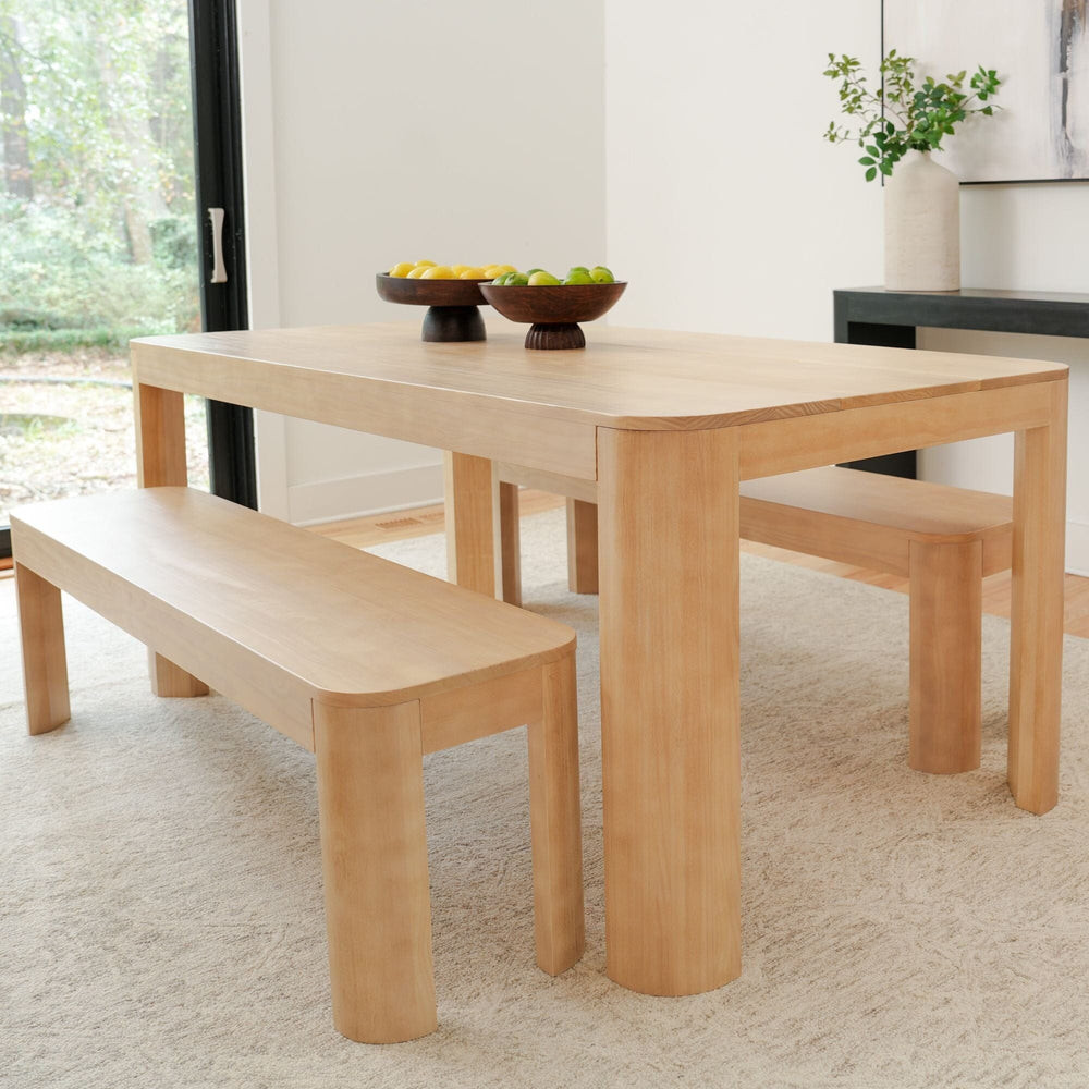 Contour Dining Set with Benches - 72 | Plank+Beam