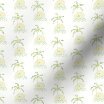 Fabric Island Palm- Large Scale | Spoonflower