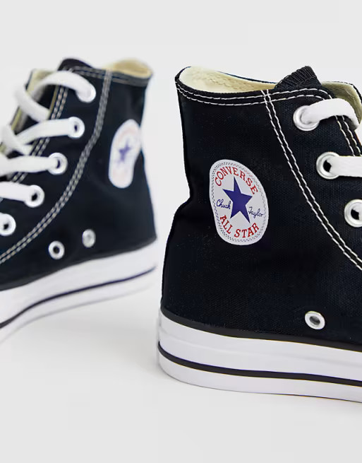 Converse Chuck Taylor All Star Hi black trainers | ASOS (Global)
