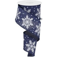 Christmas Snowflake Ribbon, 10 Yards, Print Wired 2 1/2 Inch Cut Ribbon | Etsy (US)