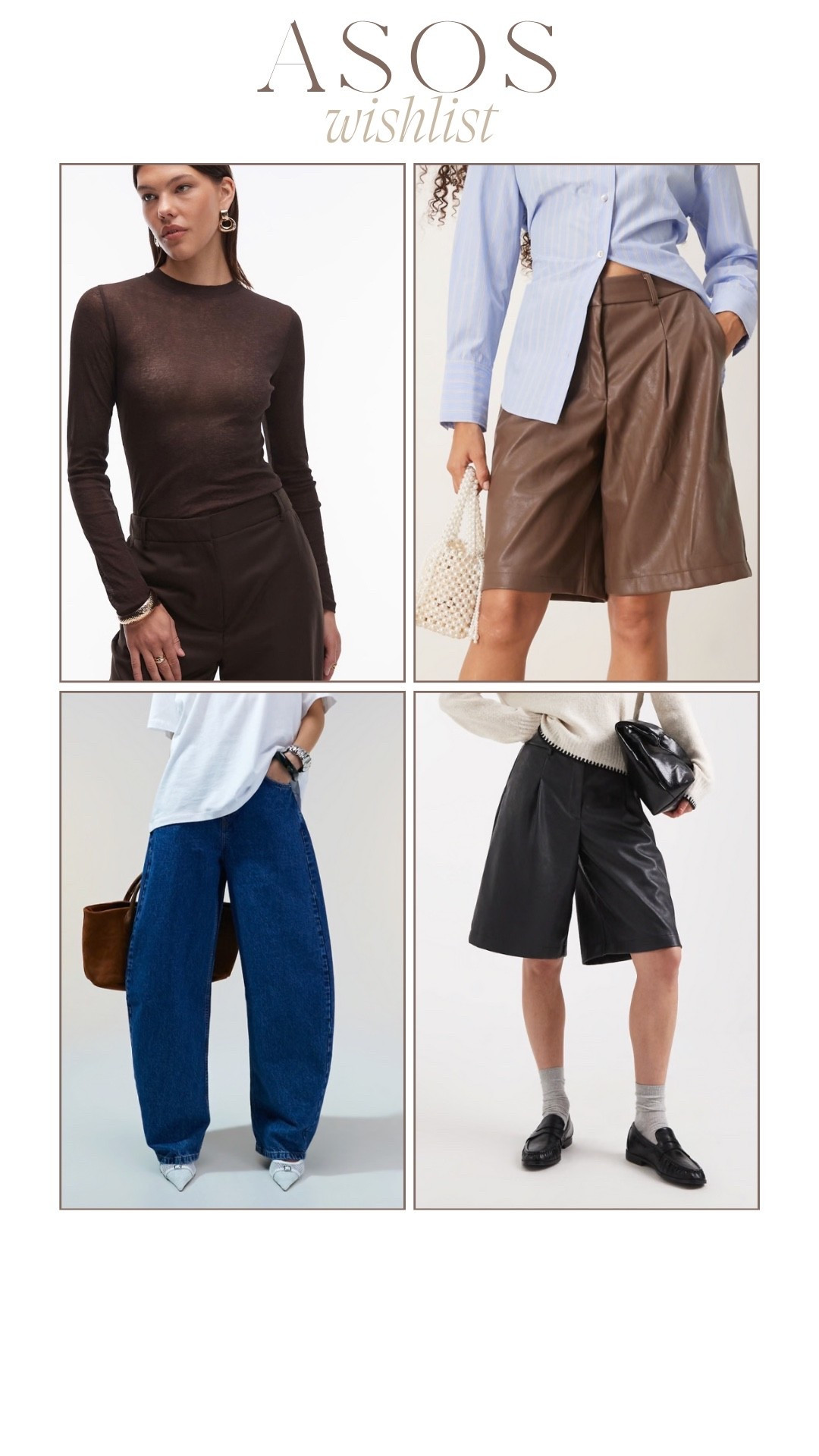 What I’m currently eyeing from ASOS

#LTKFindsUnder50 #LTKFindsUnder100 #LTKStyleTip