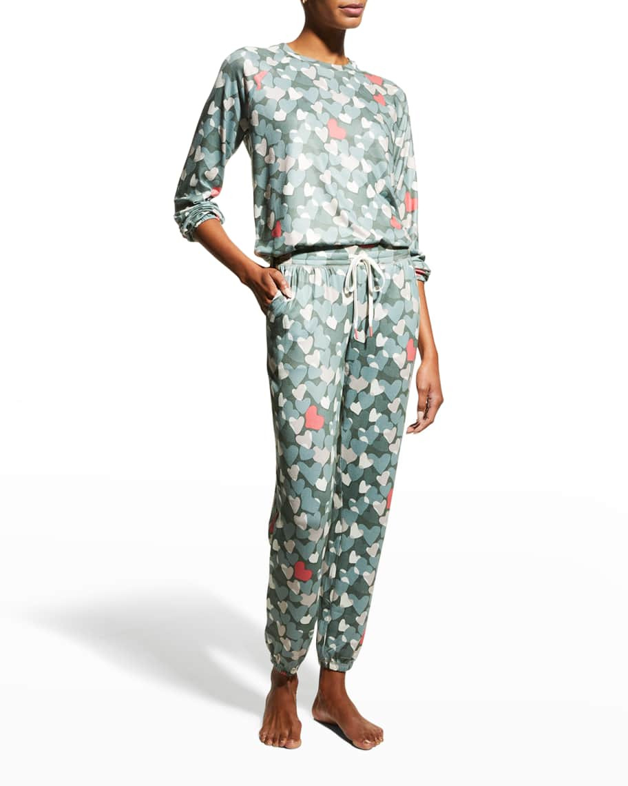 PJ Salvage Love In Camo Long-Sleeve Top | Neiman Marcus