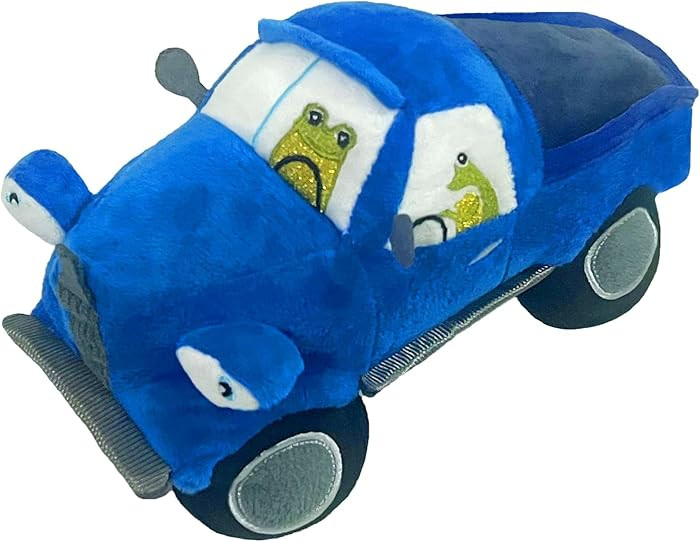 New Blue Car Plush Stuffed Toy, Cute Plush Toy Decoration Gift | Amazon (US)