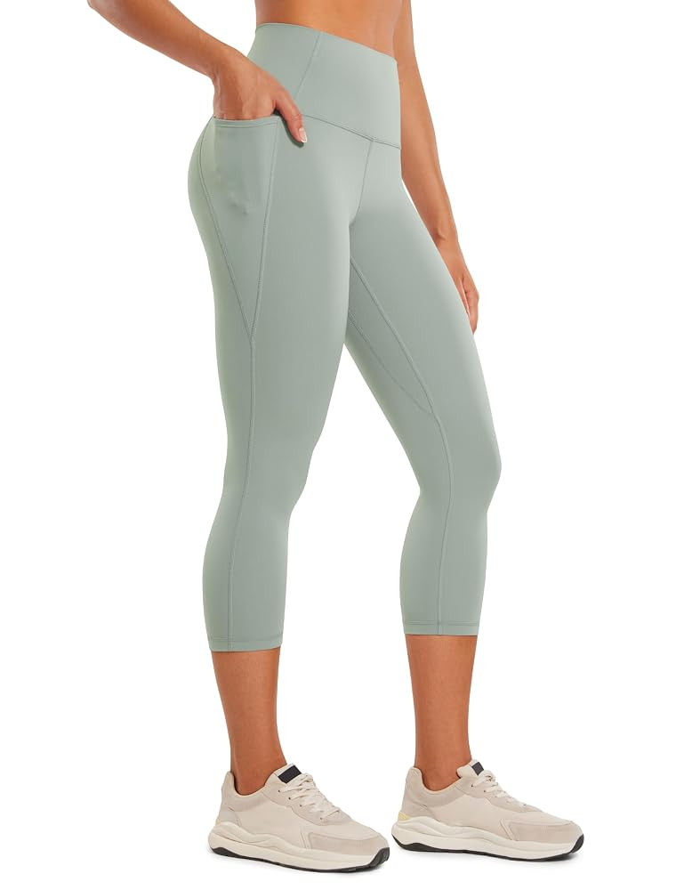 CRZ YOGA Womens Butterluxe Workout Capri Leggings with Pockets 21 Inches - High Waisted Gym Athle... | Amazon (US)