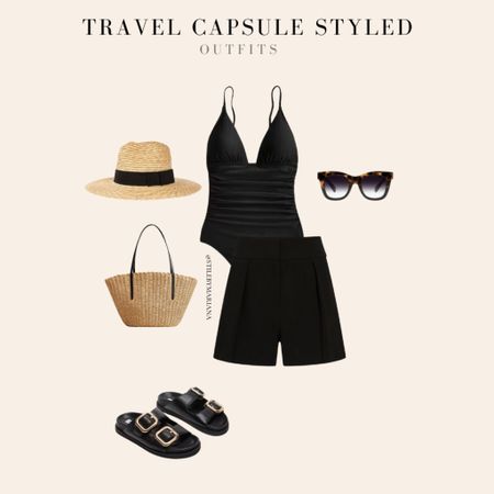 Travel capsule styled outfit 
Resort style
Beach outfit 

#LTKtravel #LTKstyletip #LTKfindsunder100