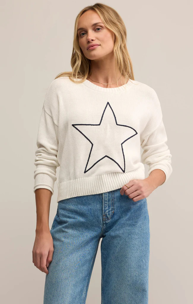 Sienna Lucky Star Embroidered Sweater | Z Supply