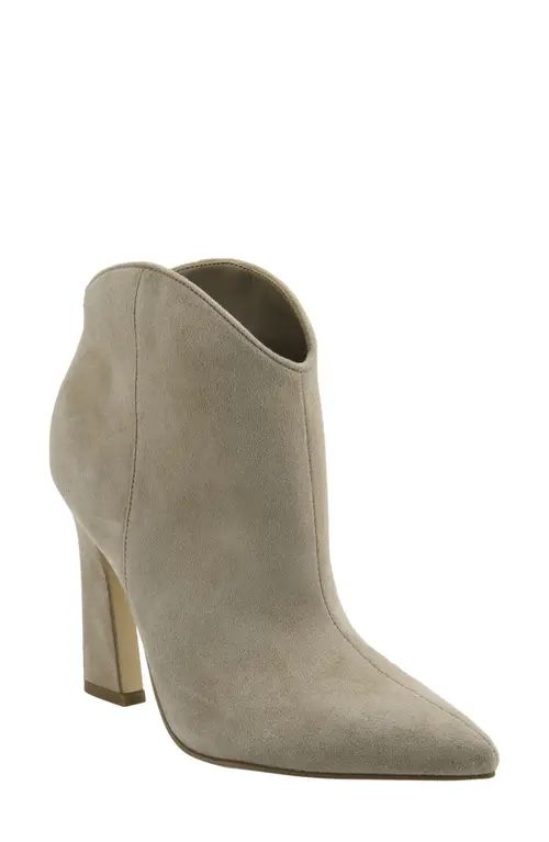 Marc Fisher LTD Masina Suede Bootie in Medium Natural at Nordstrom, Size 9 | Nordstrom