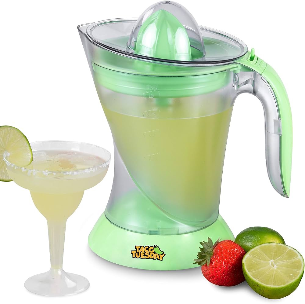 Nostalgia Taco Tuesday Electric Lime Juicer & Margarita Kit, Holds Margaritas, Daiquiris, Smoothi... | Amazon (US)