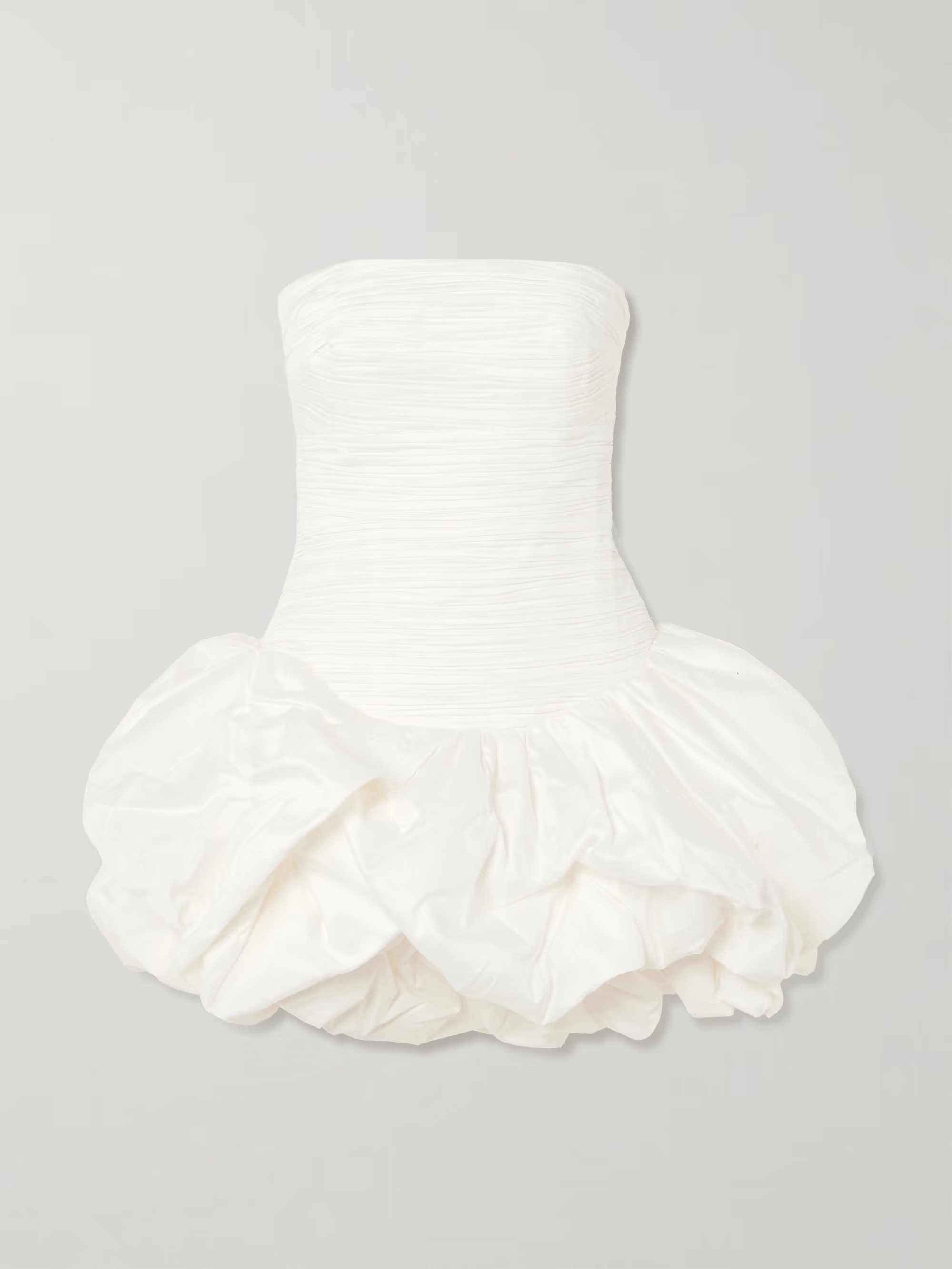 Violette strapless ruched cotton mini dress | NET-A-PORTER (UK & EU)