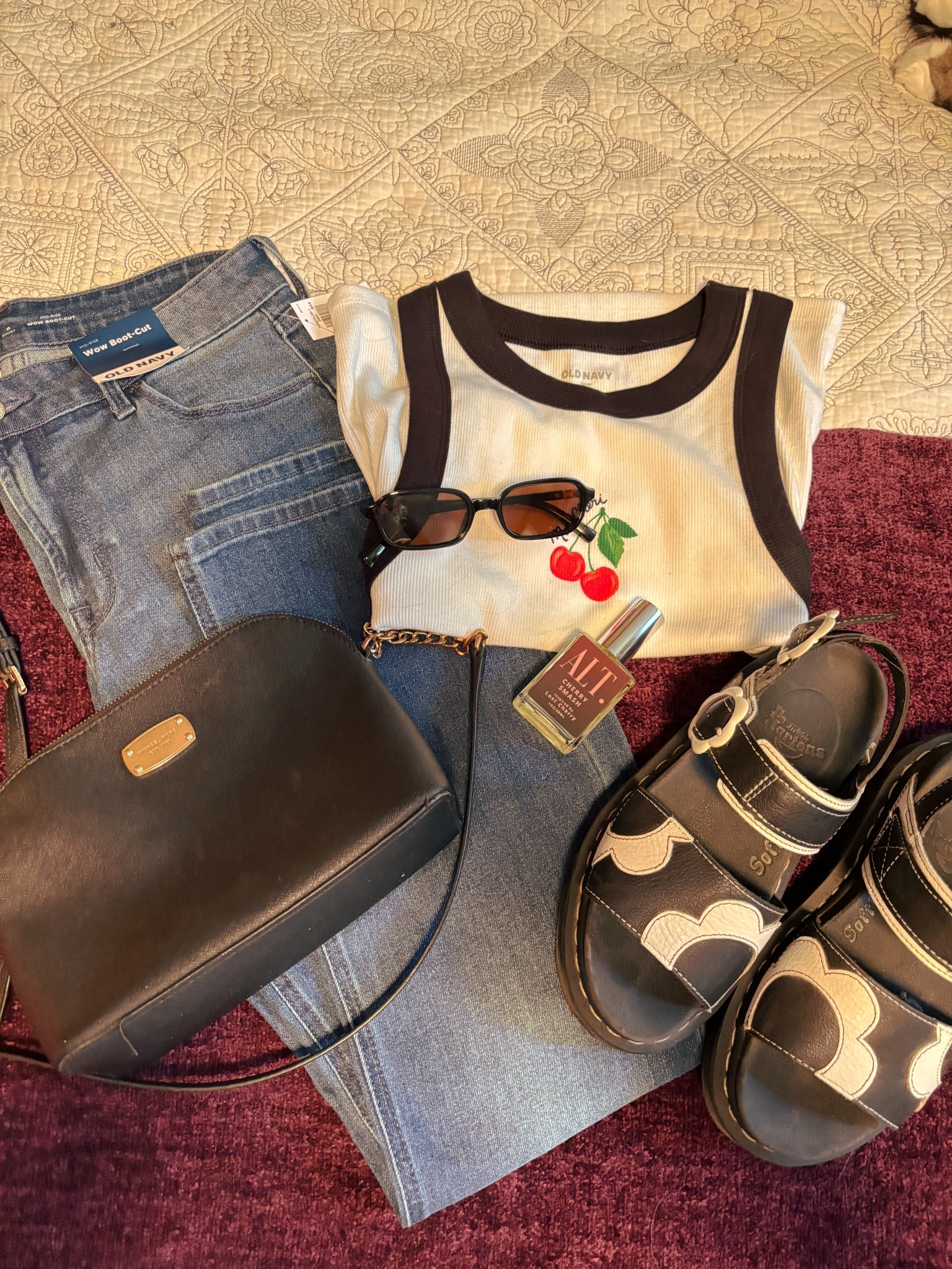 Cherry tank top with the cutest black and white flower shoes 🍒🌸

#LTKShoeCrush #LTKStyleTip #LTKPetite