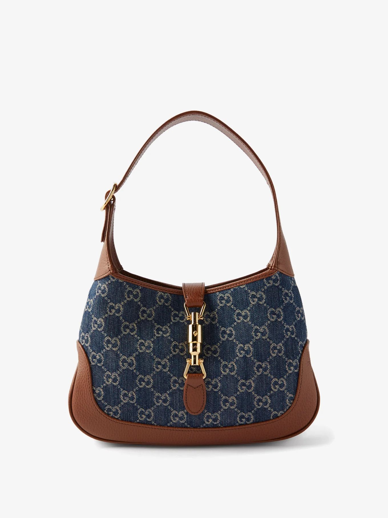 Jackie 1961 GG-Supreme denim and leather bag | Gucci | Matches (US)