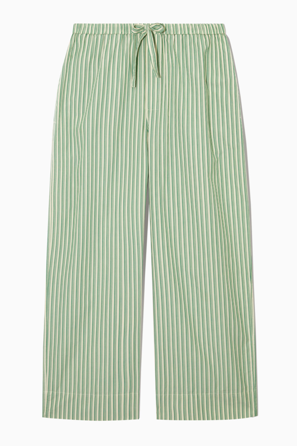 STRIPED WIDE-LEG POPLIN PAJAMA PANTS | COS (US)