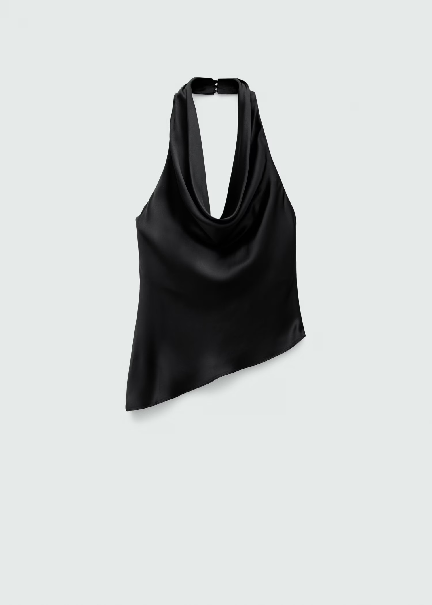 Draped satin backless top - Women | MANGO USA | Mango (US/MX/AU)