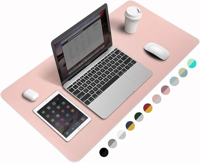 Desk Pad Protector Office Desk Mat, BUBM Waterproof PU Leather Desk Writing Mat Laptop Large Mous... | Amazon (US)
