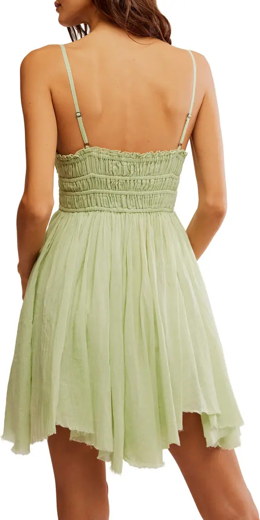 Delia Asymmetric Raw Hem Cotton Dress | Nordstrom