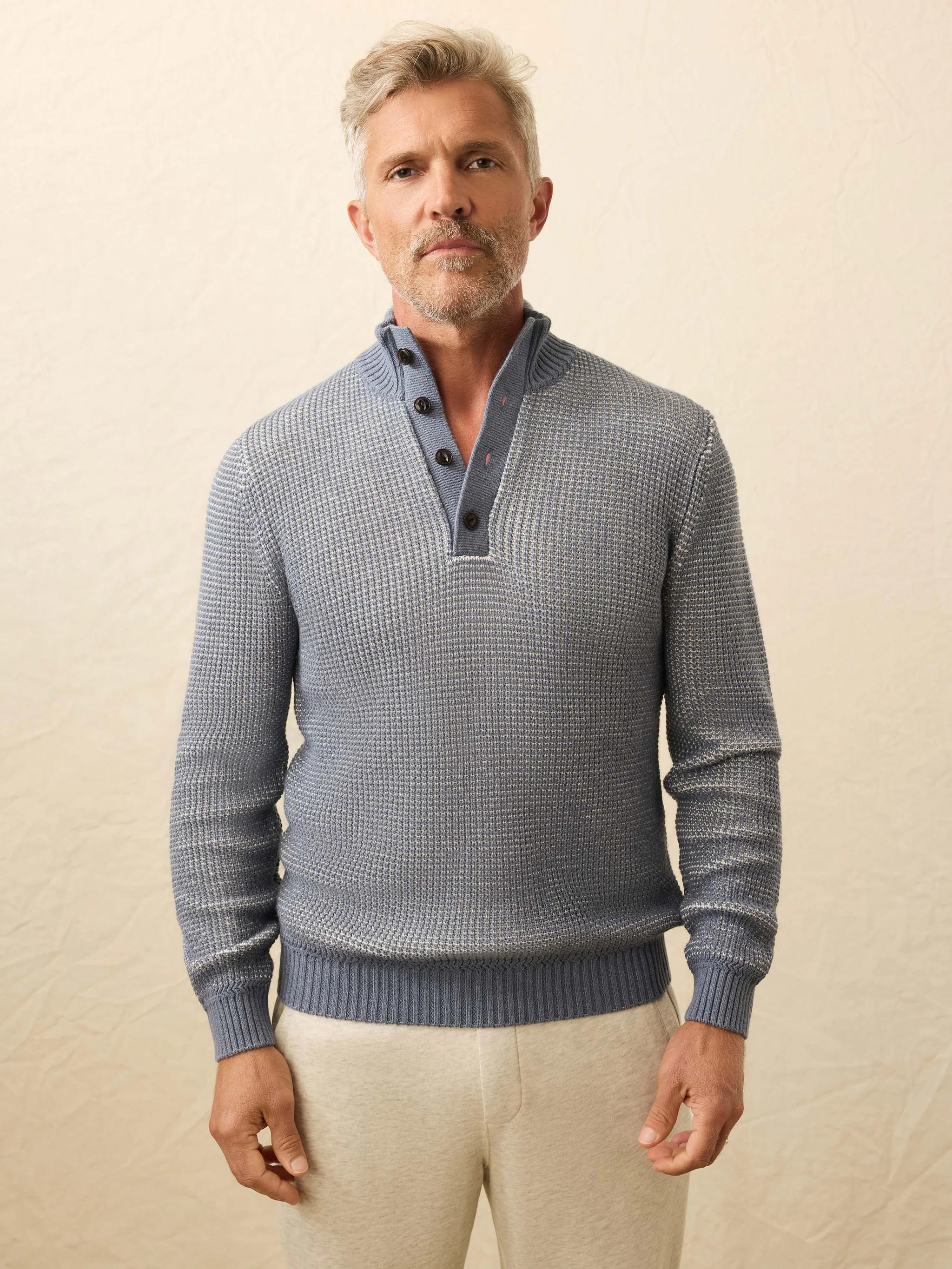 Quarter Button Sweater - Port Huron | Faherty