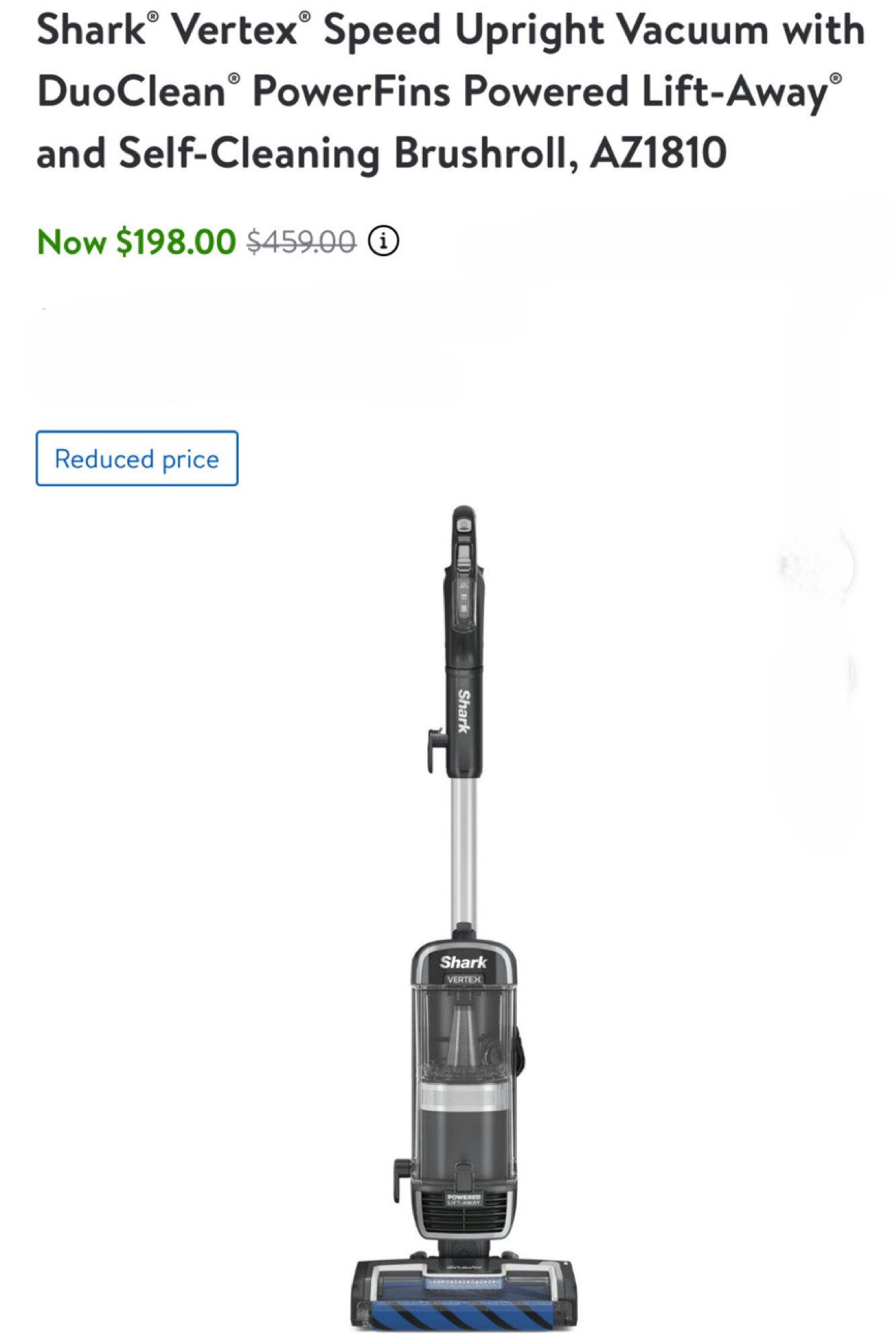 Walmart Deals: Shark Vacuum 