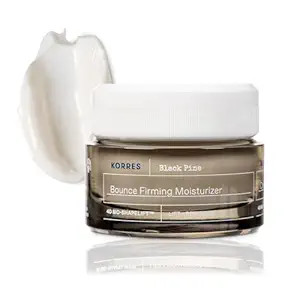 Amazon.com: KORRES Black Pine Bounce Firming Moisturizer, Plumping & Hydrating Face Cream with Bl... | Amazon (US)