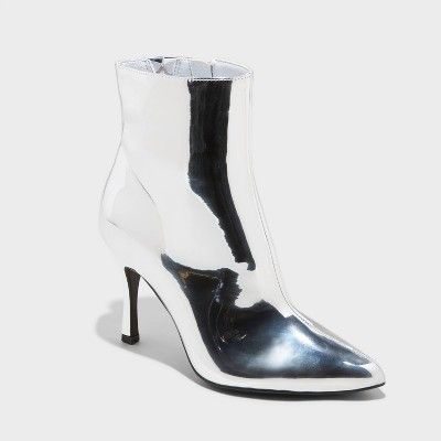 Women's Shandra Ankle Boots - A New Day™ Silver | Target