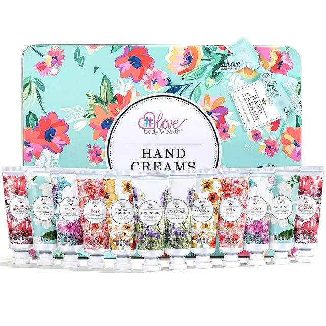 Body & Earth Hand Cream Gift Set - 12 Pcs Shea Butter Hand Care Lotion Set, Birthday Mothers Day ... | Walmart (US)