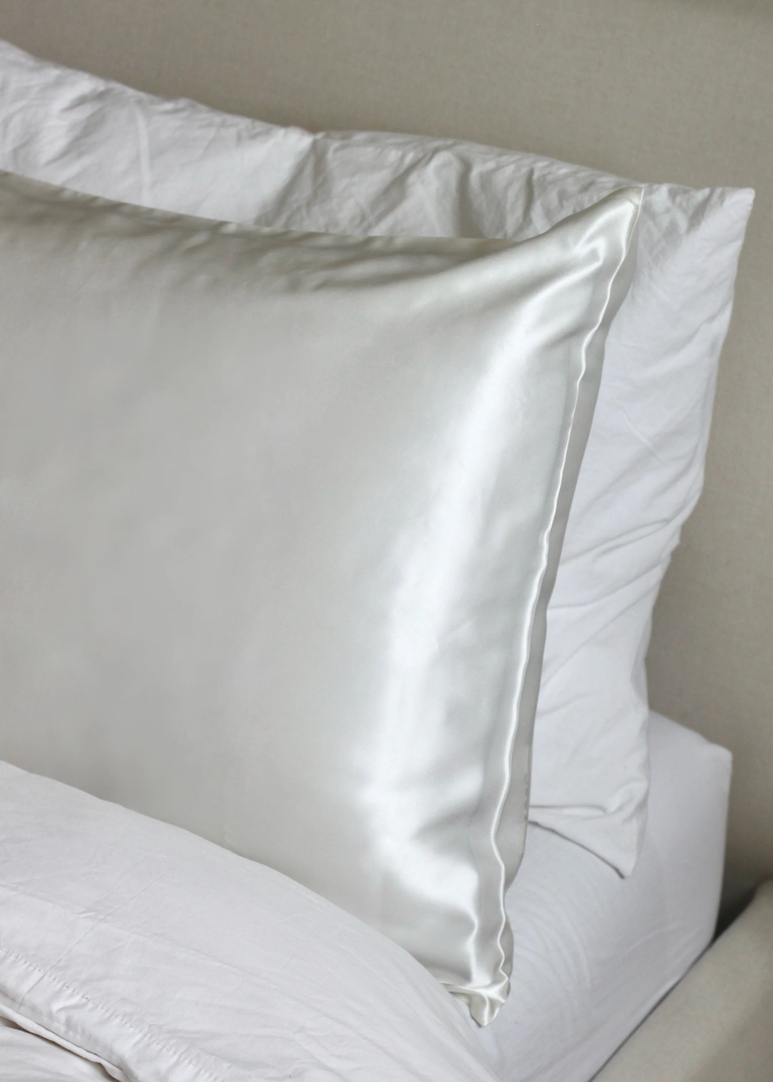 Silk Pillowcase - White | 100% Grade 6A Mulberry Silk | KOV ESSENTIALS