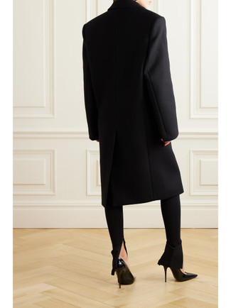 Oversized Wool Coat Black