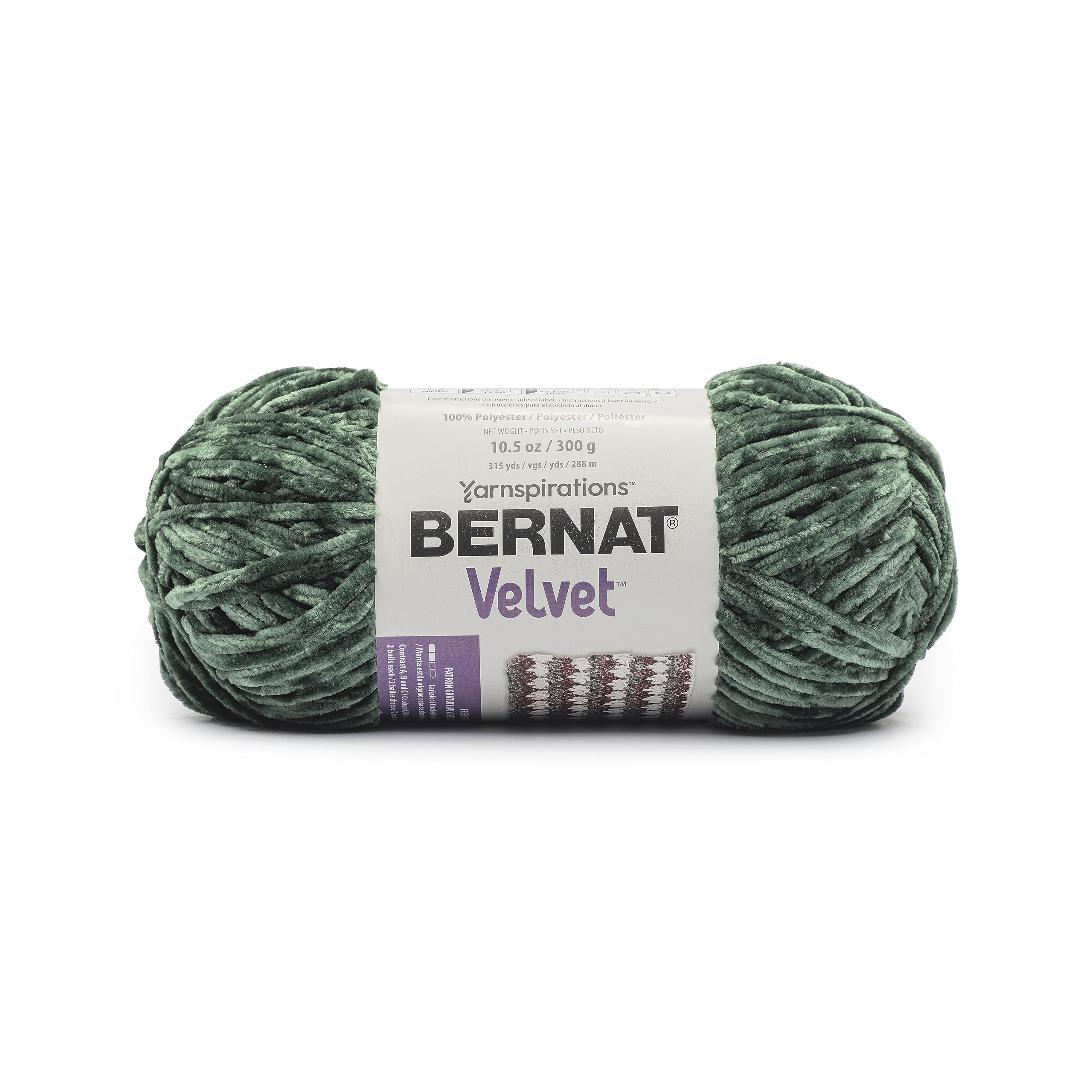 Bernat Velvet Pine Yarn - 2 Pack of 10.5oz/300g - Polyester - #5 Bulky - 315 Yards - Knitting & C... | Amazon (US)