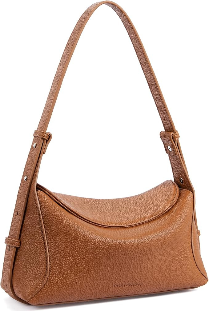 BOSTANTEN Shoulder Bags for Women Vegan Leather Crossbody Purses with Adjustable Strap | Amazon (US)