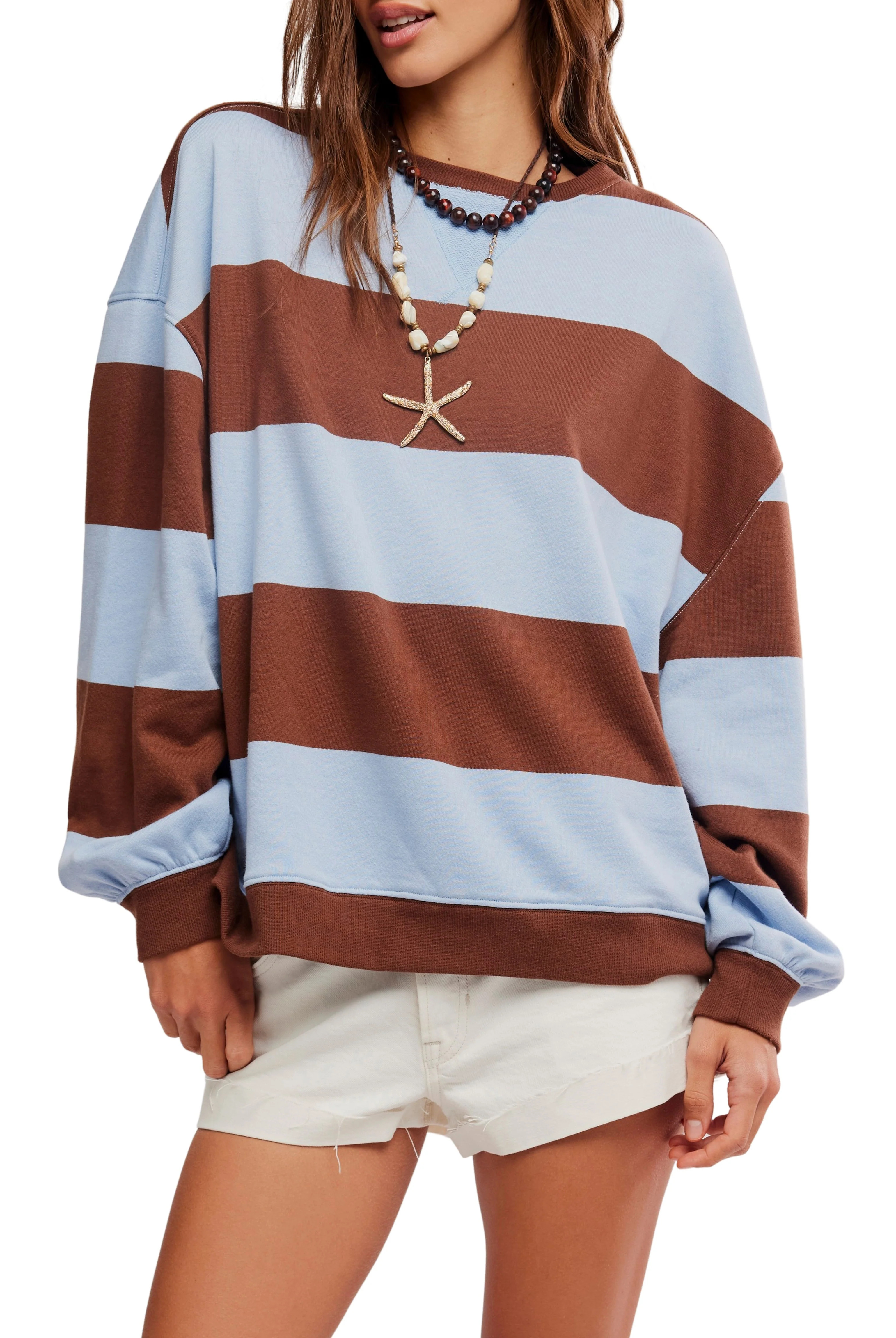 Classic Stripe Crew Wide | South Moon Under